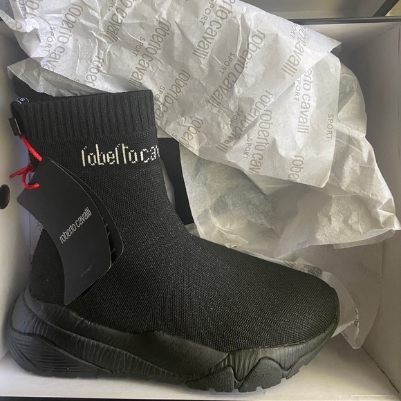 Roberto Cavalli Shoes - Designer Sock Runner Style Sneaker